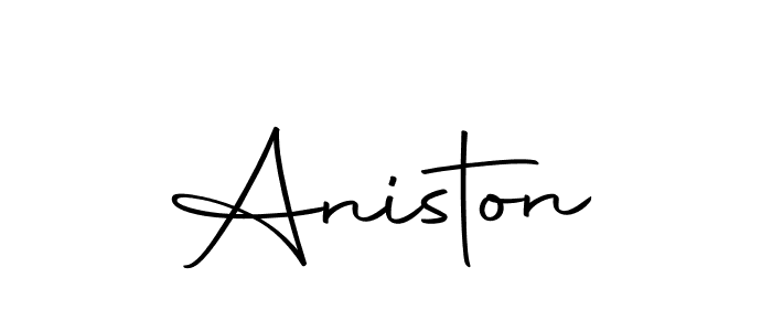 Make a beautiful signature design for name Aniston. With this signature (Autography-DOLnW) style, you can create a handwritten signature for free. Aniston signature style 10 images and pictures png