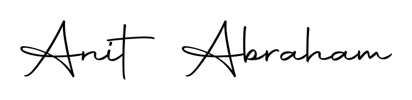 The Autography-DOLnW font gives name Anit Abraham a signature that looks effortless yet distinguished. Download high-res PNG instantly. Anit Abraham signature style 10 images and pictures png