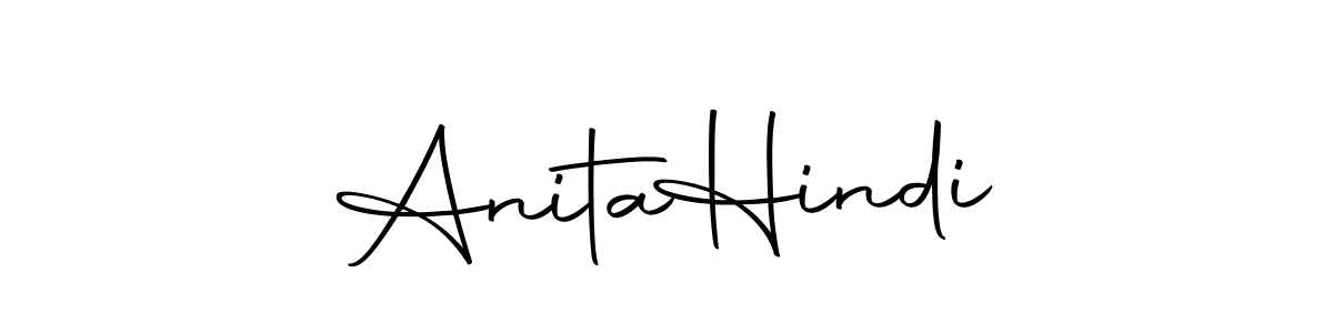 Anita  Hindi stylish signature style. Best Handwritten Sign (Autography-DOLnW) for my name. Handwritten Signature Collection Ideas for my name Anita  Hindi. Anita  Hindi signature style 10 images and pictures png