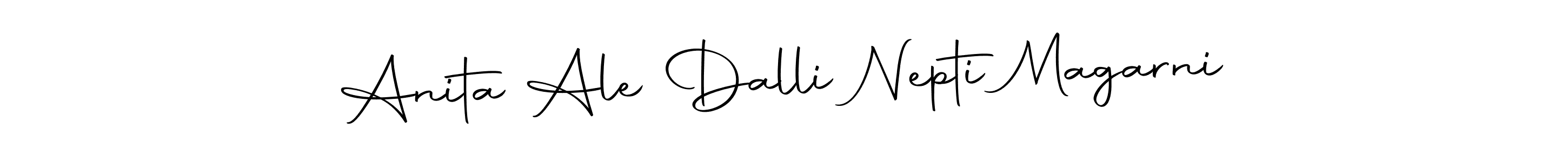 You should practise on your own different ways (Autography-DOLnW) to write your name (Anita Ale Dalli Nepti Magarni) in signature. don't let someone else do it for you. Anita Ale Dalli Nepti Magarni signature style 10 images and pictures png