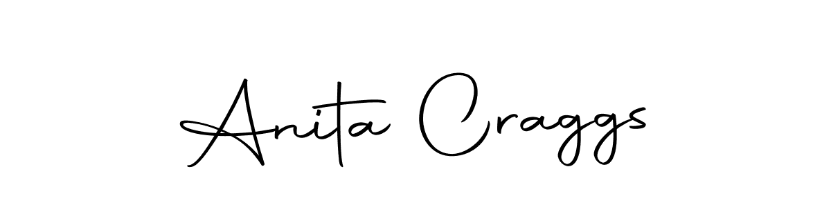 Make a beautiful signature design for name Anita Craggs. Use this online signature maker to create a handwritten signature for free. Anita Craggs signature style 10 images and pictures png