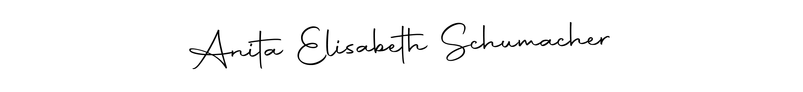 The best way (Autography-DOLnW) to make a short signature is to pick only two or three words in your name. The name Anita Elisabeth Schumacher include a total of six letters. For converting this name. Anita Elisabeth Schumacher signature style 10 images and pictures png