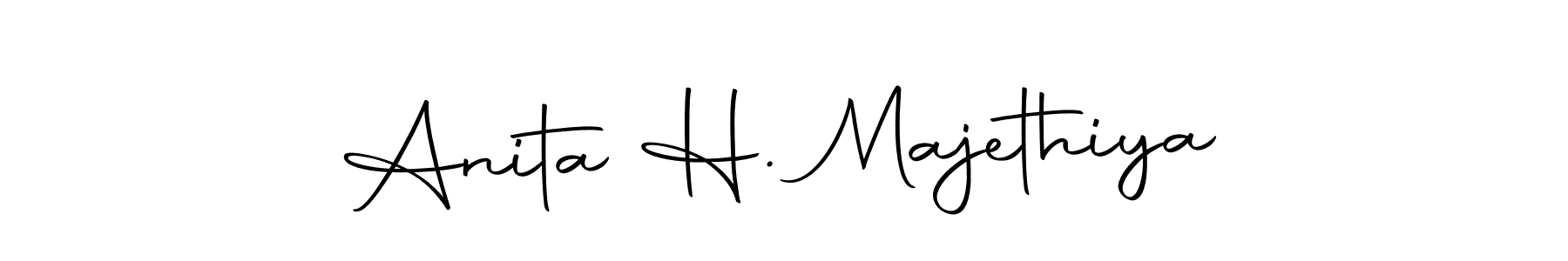 It looks lik you need a new signature style for name Anita H. Majethiya. Design unique handwritten (Autography-DOLnW) signature with our free signature maker in just a few clicks. Anita H. Majethiya signature style 10 images and pictures png