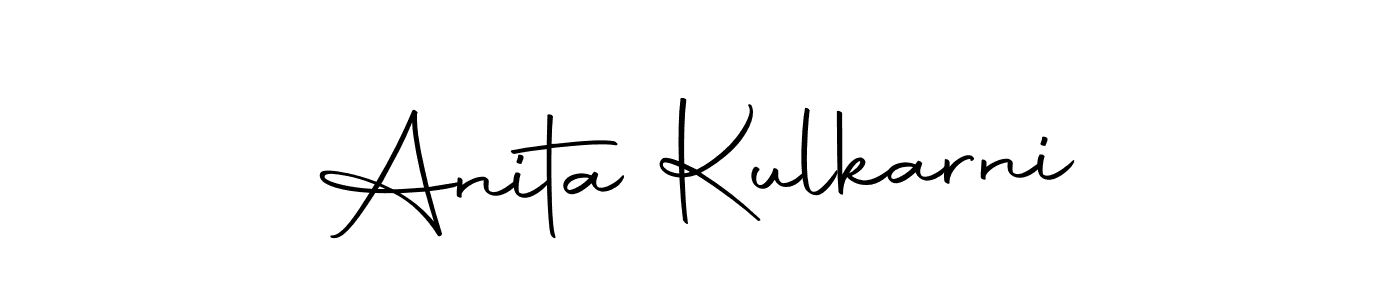 Make a beautiful signature design for name Anita Kulkarni. Use this online signature maker to create a handwritten signature for free. Anita Kulkarni signature style 10 images and pictures png