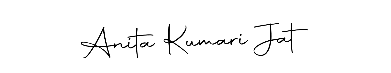 How to make Anita Kumari Jat name signature. Use Autography-DOLnW style for creating short signs online. This is the latest handwritten sign. Anita Kumari Jat signature style 10 images and pictures png