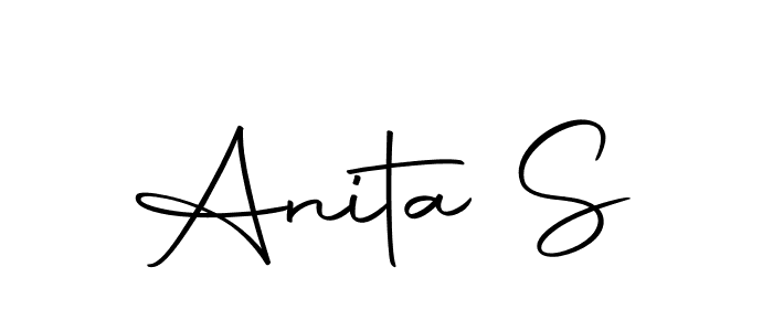 How to make Anita S name signature. Use Autography-DOLnW style for creating short signs online. This is the latest handwritten sign. Anita S signature style 10 images and pictures png