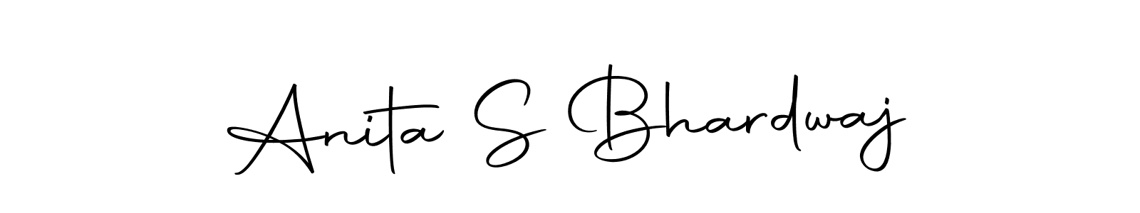 Create a beautiful signature design for name Anita S Bhardwaj. With this signature (Autography-DOLnW) fonts, you can make a handwritten signature for free. Anita S Bhardwaj signature style 10 images and pictures png