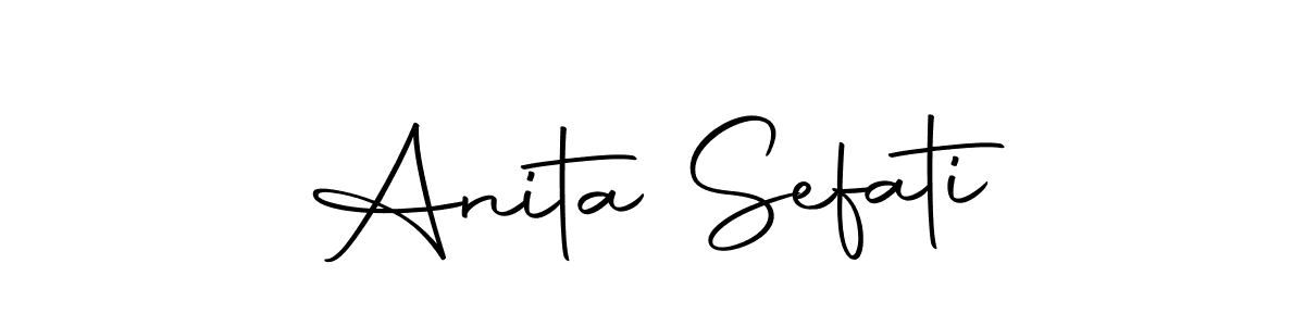 Design your own signature with our free online signature maker. With this signature software, you can create a handwritten (Autography-DOLnW) signature for name Anita Sefati. Anita Sefati signature style 10 images and pictures png