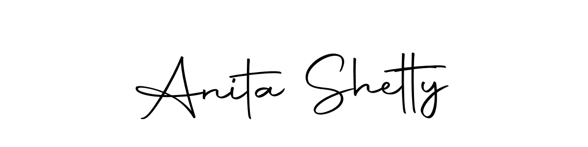 How to make Anita Shetty name signature. Use Autography-DOLnW style for creating short signs online. This is the latest handwritten sign. Anita Shetty signature style 10 images and pictures png