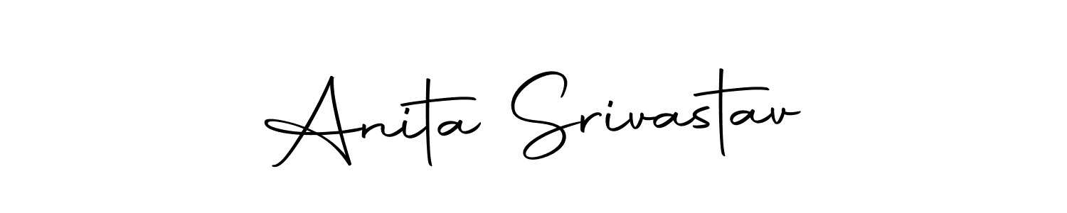 You should practise on your own different ways (Autography-DOLnW) to write your name (Anita Srivastav) in signature. don't let someone else do it for you. Anita Srivastav signature style 10 images and pictures png
