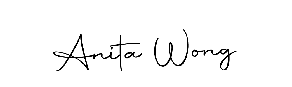 Design your own signature with our free online signature maker. With this signature software, you can create a handwritten (Autography-DOLnW) signature for name Anita Wong. Anita Wong signature style 10 images and pictures png