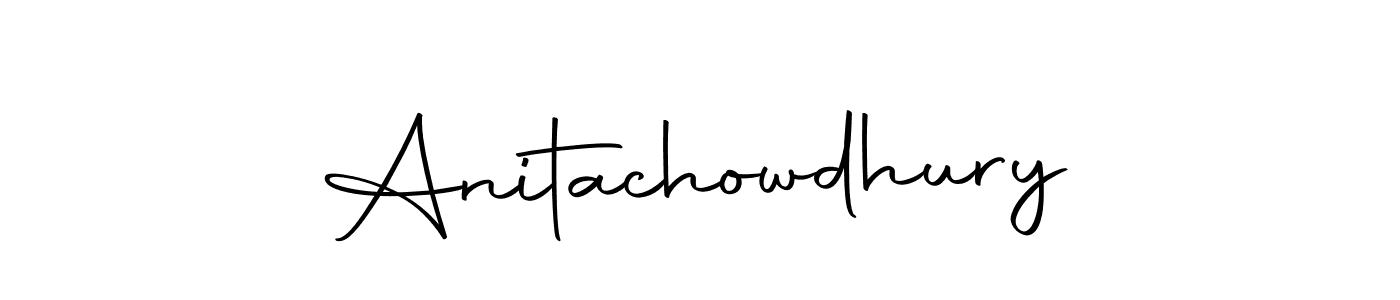Anitachowdhury stylish signature style. Best Handwritten Sign (Autography-DOLnW) for my name. Handwritten Signature Collection Ideas for my name Anitachowdhury. Anitachowdhury signature style 10 images and pictures png