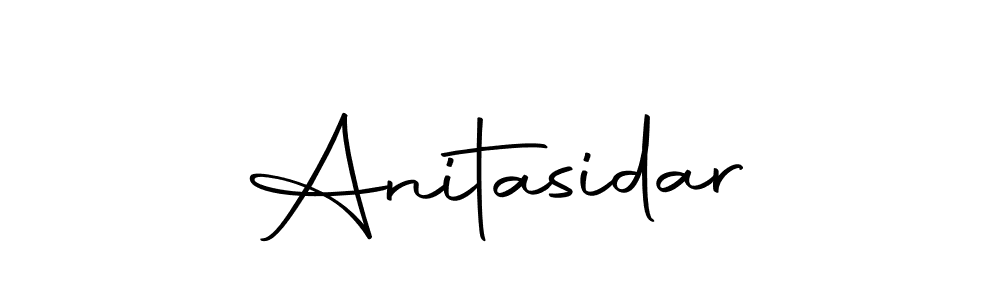 Create a beautiful signature design for name Anitasidar. With this signature (Autography-DOLnW) fonts, you can make a handwritten signature for free. Anitasidar signature style 10 images and pictures png