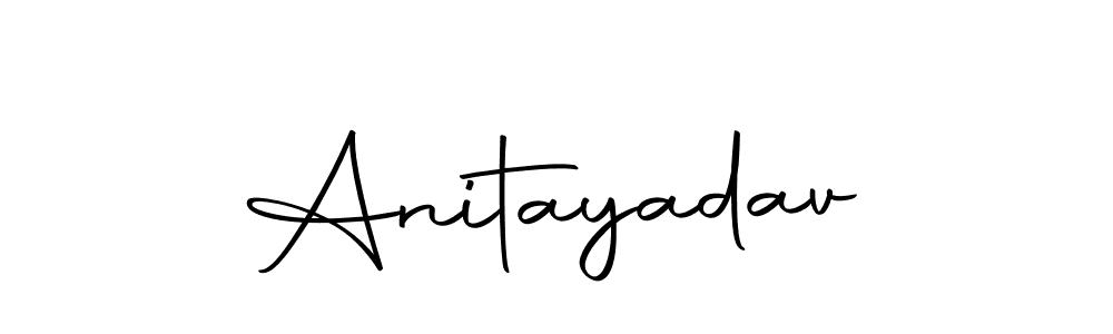 Design your own signature with our free online signature maker. With this signature software, you can create a handwritten (Autography-DOLnW) signature for name Anitayadav. Anitayadav signature style 10 images and pictures png