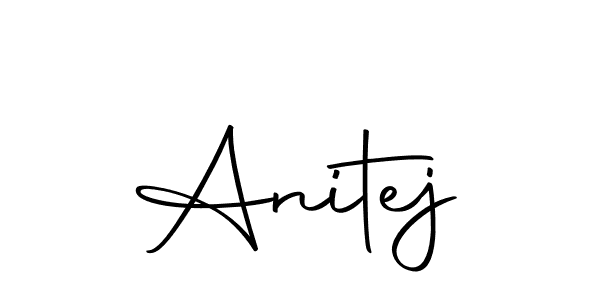 if you are searching for the best signature style for your name Anitej. so please give up your signature search. here we have designed multiple signature styles  using Autography-DOLnW. Anitej signature style 10 images and pictures png