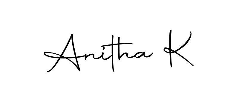 Also we have Anitha K name is the best signature style. Create professional handwritten signature collection using Autography-DOLnW autograph style. Anitha K signature style 10 images and pictures png