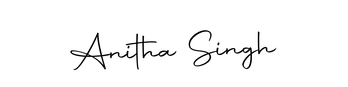 Create a beautiful signature design for name Anitha Singh. With this signature (Autography-DOLnW) fonts, you can make a handwritten signature for free. Anitha Singh signature style 10 images and pictures png