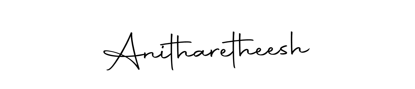 Here are the top 10 professional signature styles for the name Anitharetheesh. These are the best autograph styles you can use for your name. Anitharetheesh signature style 10 images and pictures png