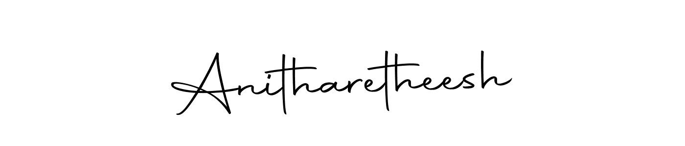 Here are the top 10 professional signature styles for the name Anitharetheesh. These are the best autograph styles you can use for your name. Anitharetheesh signature style 10 images and pictures png