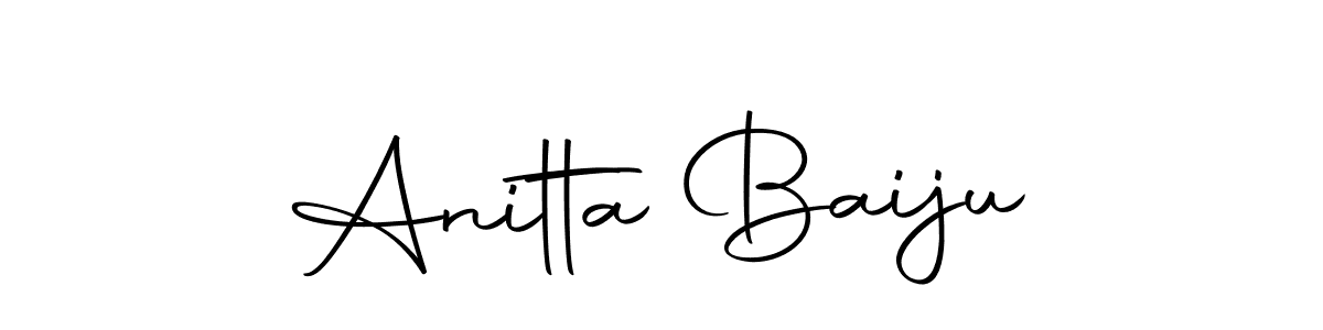 You can use this online signature creator to create a handwritten signature for the name Anitta Baiju. This is the best online autograph maker. Anitta Baiju signature style 10 images and pictures png