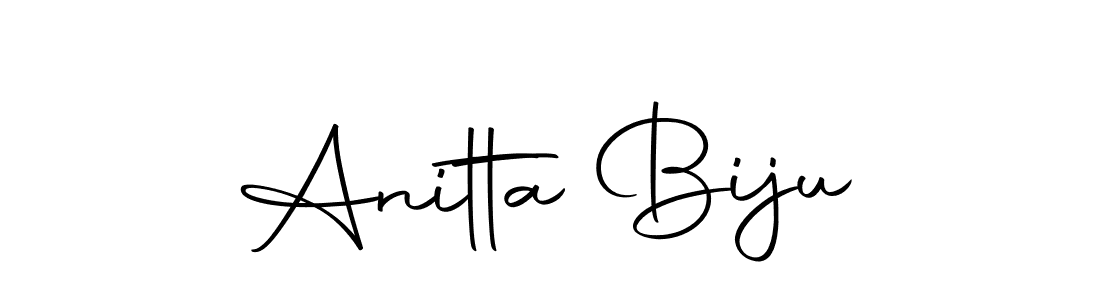 Use a signature maker to create a handwritten signature online. With this signature software, you can design (Autography-DOLnW) your own signature for name Anitta Biju. Anitta Biju signature style 10 images and pictures png