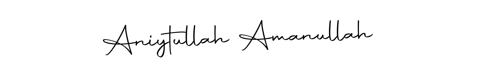 You should practise on your own different ways (Autography-DOLnW) to write your name (Aniytullah Amanullah) in signature. don't let someone else do it for you. Aniytullah Amanullah signature style 10 images and pictures png