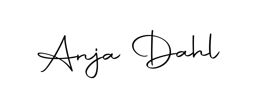 You should practise on your own different ways (Autography-DOLnW) to write your name (Anja Dahl) in signature. don't let someone else do it for you. Anja Dahl signature style 10 images and pictures png