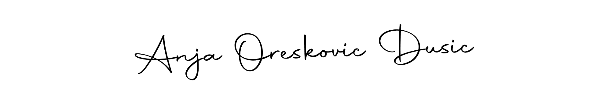 How to make Anja Oreskovic Dusic signature? Autography-DOLnW is a professional autograph style. Create handwritten signature for Anja Oreskovic Dusic name. Anja Oreskovic Dusic signature style 10 images and pictures png