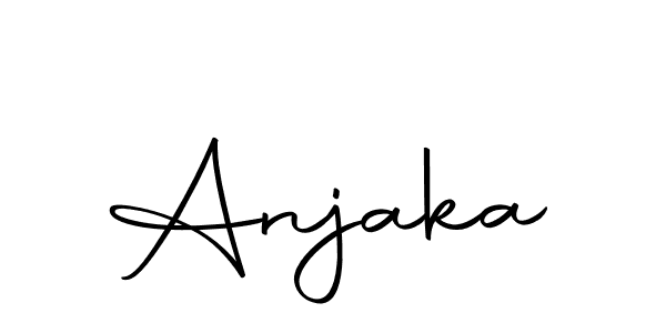 You should practise on your own different ways (Autography-DOLnW) to write your name (Anjaka) in signature. don't let someone else do it for you. Anjaka signature style 10 images and pictures png