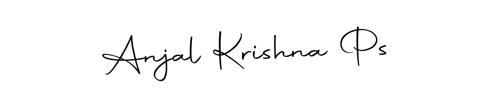 Make a short Anjal Krishna Ps signature style. Manage your documents anywhere anytime using Autography-DOLnW. Create and add eSignatures, submit forms, share and send files easily. Anjal Krishna Ps signature style 10 images and pictures png
