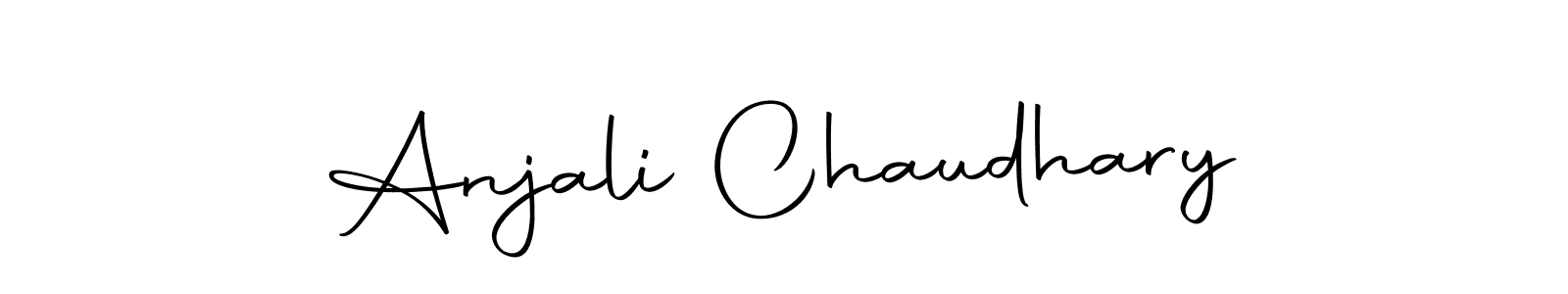 Make a beautiful signature design for name Anjali Chaudhary. With this signature (Autography-DOLnW) style, you can create a handwritten signature for free. Anjali Chaudhary signature style 10 images and pictures png
