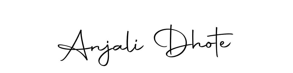 Use a signature maker to create a handwritten signature online. With this signature software, you can design (Autography-DOLnW) your own signature for name Anjali Dhote. Anjali Dhote signature style 10 images and pictures png