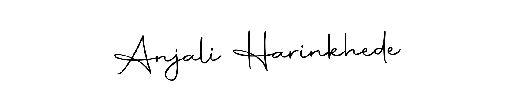 Anjali Harinkhede stylish signature style. Best Handwritten Sign (Autography-DOLnW) for my name. Handwritten Signature Collection Ideas for my name Anjali Harinkhede. Anjali Harinkhede signature style 10 images and pictures png