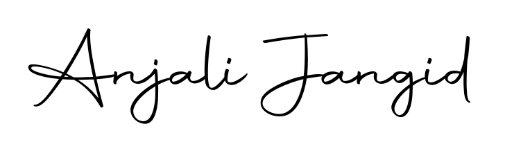 Create a personalized artistic stamp with Anjali Jangid in Autography-DOLnW font. Perfect for visual artists, designers, and influencers. Anjali Jangid signature style 10 images and pictures png