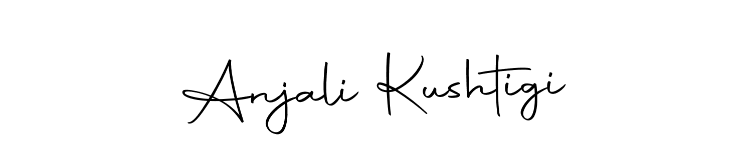 Anjali Kushtigi stylish signature style. Best Handwritten Sign (Autography-DOLnW) for my name. Handwritten Signature Collection Ideas for my name Anjali Kushtigi. Anjali Kushtigi signature style 10 images and pictures png