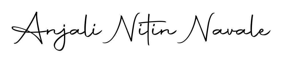 The Autography-DOLnW typeface gives name Anjali Nitin Navale a refined look. Suitable for certificates, diplomas, and official verification. Anjali Nitin Navale signature style 10 images and pictures png