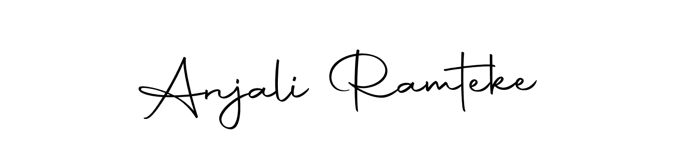 You should practise on your own different ways (Autography-DOLnW) to write your name (Anjali Ramteke) in signature. don't let someone else do it for you. Anjali Ramteke signature style 10 images and pictures png