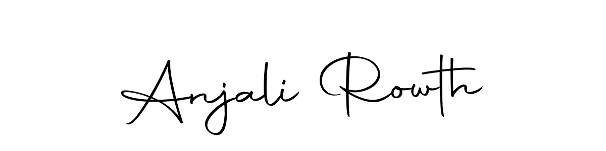How to make Anjali Rowth name signature. Use Autography-DOLnW style for creating short signs online. This is the latest handwritten sign. Anjali Rowth signature style 10 images and pictures png