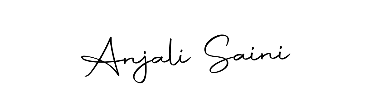 Create a beautiful signature design for name Anjali Saini. With this signature (Autography-DOLnW) fonts, you can make a handwritten signature for free. Anjali Saini signature style 10 images and pictures png