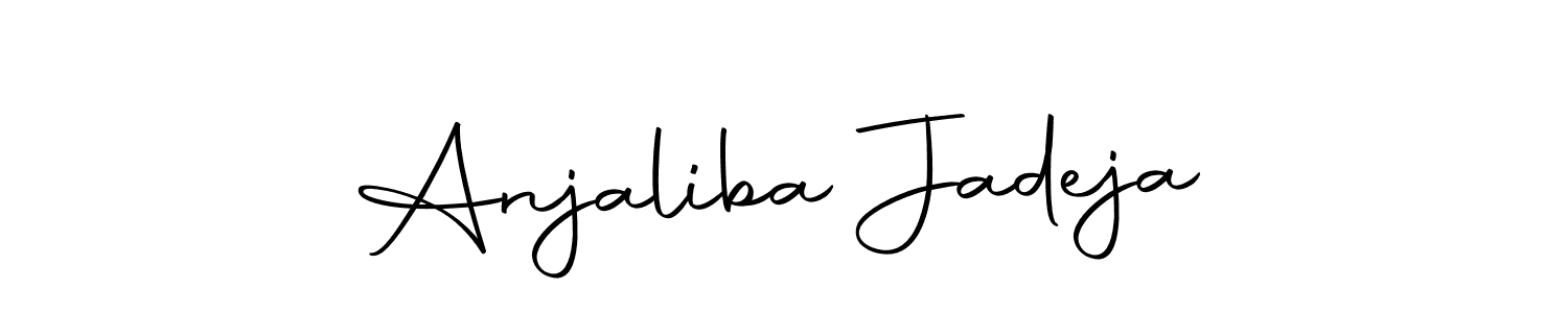 Create a beautiful signature design for name Anjaliba Jadeja. With this signature (Autography-DOLnW) fonts, you can make a handwritten signature for free. Anjaliba Jadeja signature style 10 images and pictures png