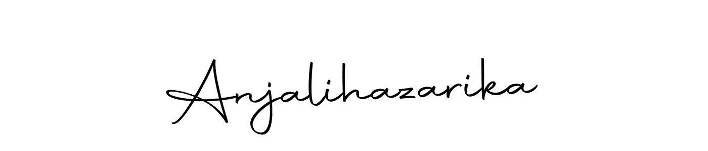 Use a signature maker to create a handwritten signature online. With this signature software, you can design (Autography-DOLnW) your own signature for name Anjalihazarika. Anjalihazarika signature style 10 images and pictures png