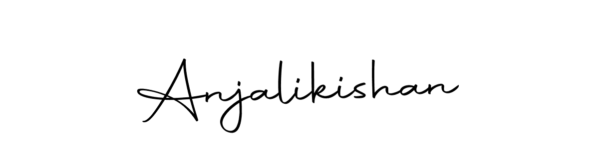 You should practise on your own different ways (Autography-DOLnW) to write your name (Anjalikishan) in signature. don't let someone else do it for you. Anjalikishan signature style 10 images and pictures png