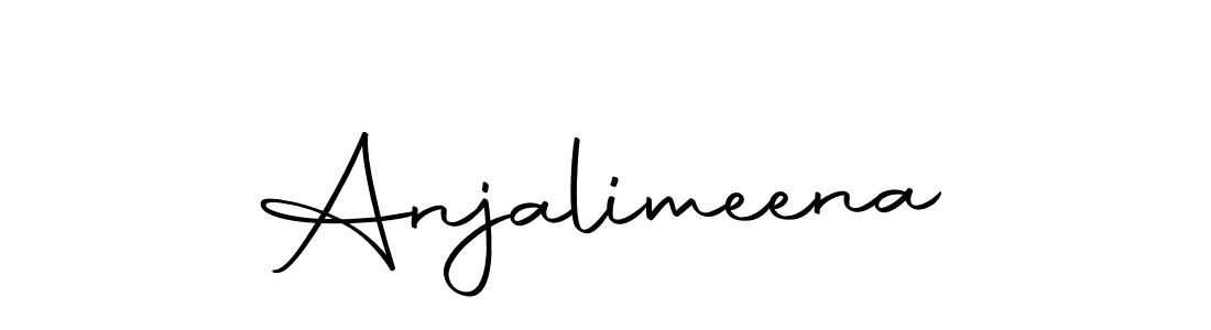 Use a signature maker to create a handwritten signature online. With this signature software, you can design (Autography-DOLnW) your own signature for name Anjalimeena. Anjalimeena signature style 10 images and pictures png