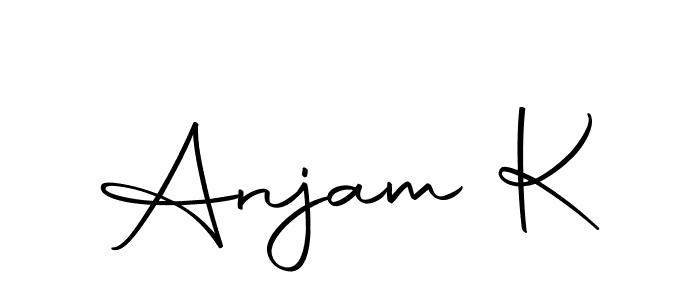 Make a beautiful signature design for name Anjam K. With this signature (Autography-DOLnW) style, you can create a handwritten signature for free. Anjam K signature style 10 images and pictures png