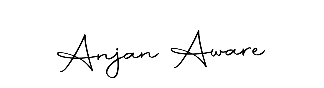 How to make Anjan Aware name signature. Use Autography-DOLnW style for creating short signs online. This is the latest handwritten sign. Anjan Aware signature style 10 images and pictures png