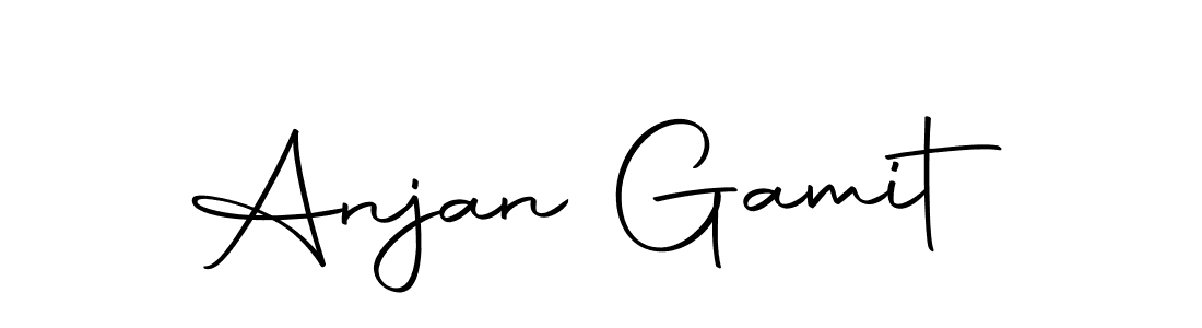 The best way (Autography-DOLnW) to make a short signature is to pick only two or three words in your name. The name Anjan Gamit include a total of six letters. For converting this name. Anjan Gamit signature style 10 images and pictures png