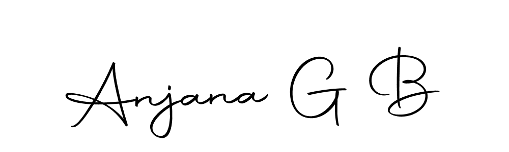 Make a short Anjana G B signature style. Manage your documents anywhere anytime using Autography-DOLnW. Create and add eSignatures, submit forms, share and send files easily. Anjana G B signature style 10 images and pictures png