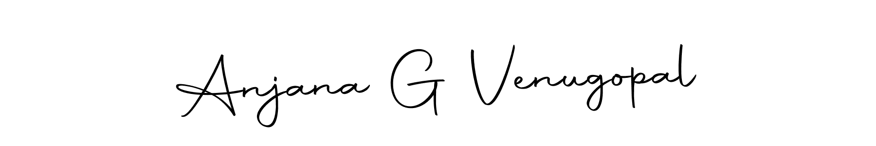 You should practise on your own different ways (Autography-DOLnW) to write your name (Anjana G Venugopal) in signature. don't let someone else do it for you. Anjana G Venugopal signature style 10 images and pictures png