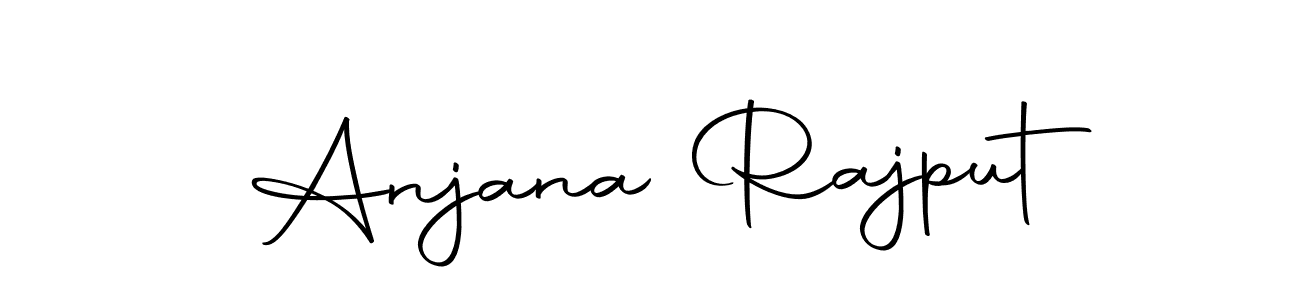 How to make Anjana Rajput name signature. Use Autography-DOLnW style for creating short signs online. This is the latest handwritten sign. Anjana Rajput signature style 10 images and pictures png
