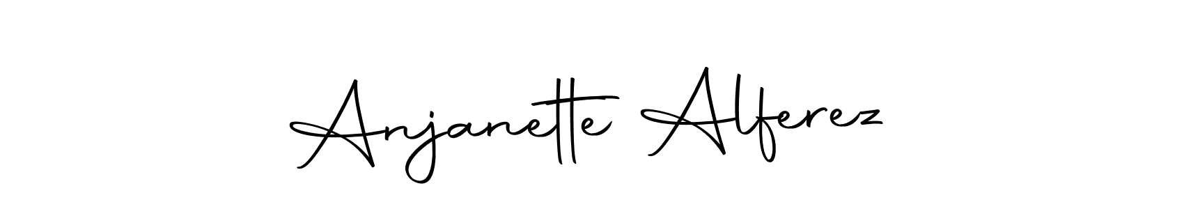 Make a short Anjanette Alferez signature style. Manage your documents anywhere anytime using Autography-DOLnW. Create and add eSignatures, submit forms, share and send files easily. Anjanette Alferez signature style 10 images and pictures png